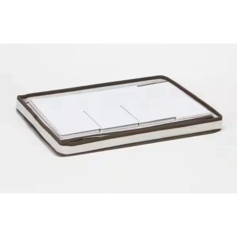 Household Essentials Wine Glass Storage Box, Strong Frame and Natural